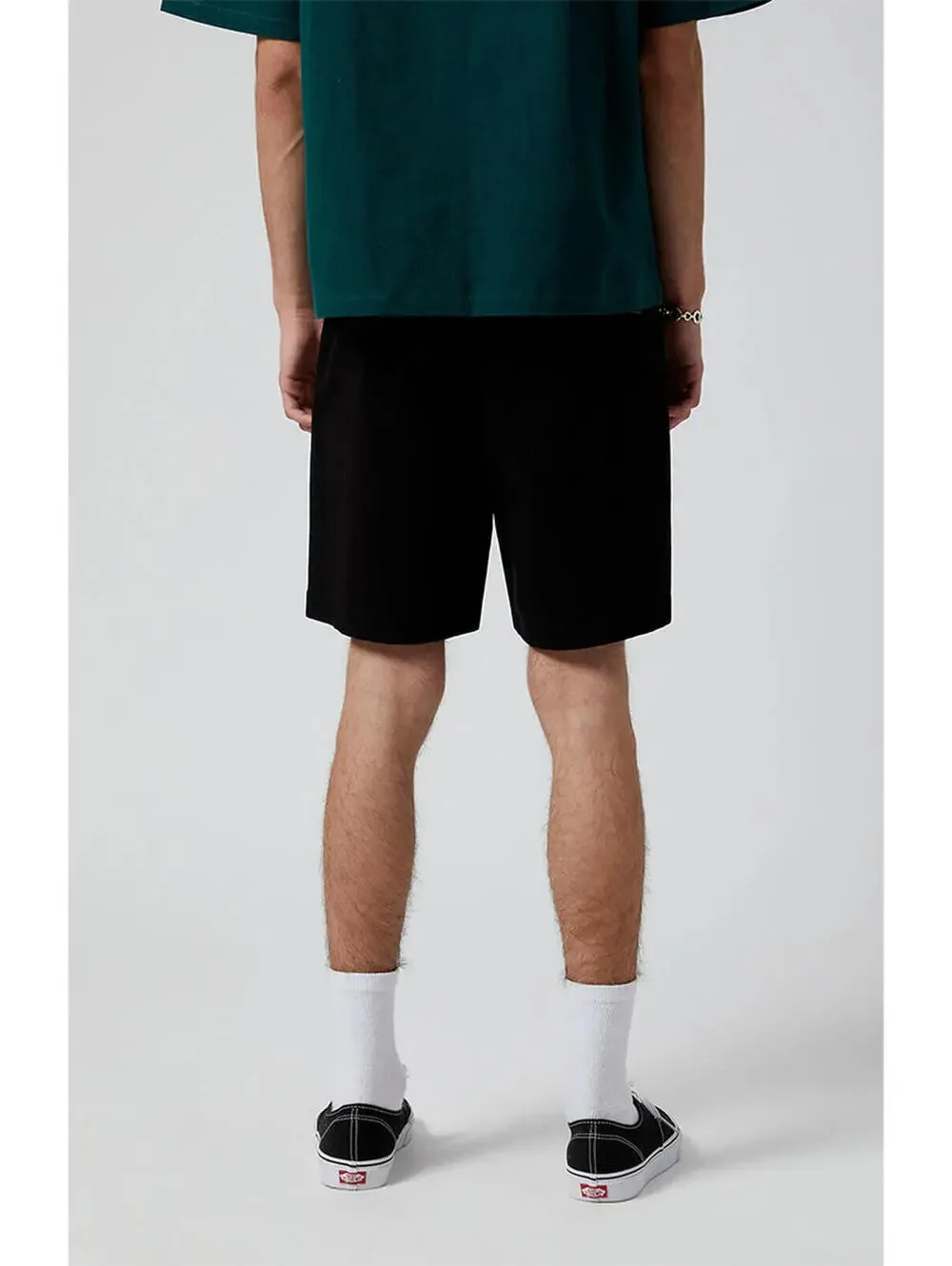 (C119) PacSun Reed Printed Volley Shorts Small Black Print Drawstring Beach